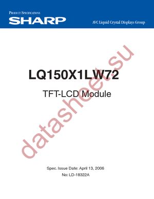 LQ150X1LW72 datasheet  